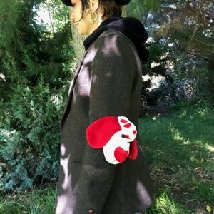 Amazing Red & White Doggie Jacket!